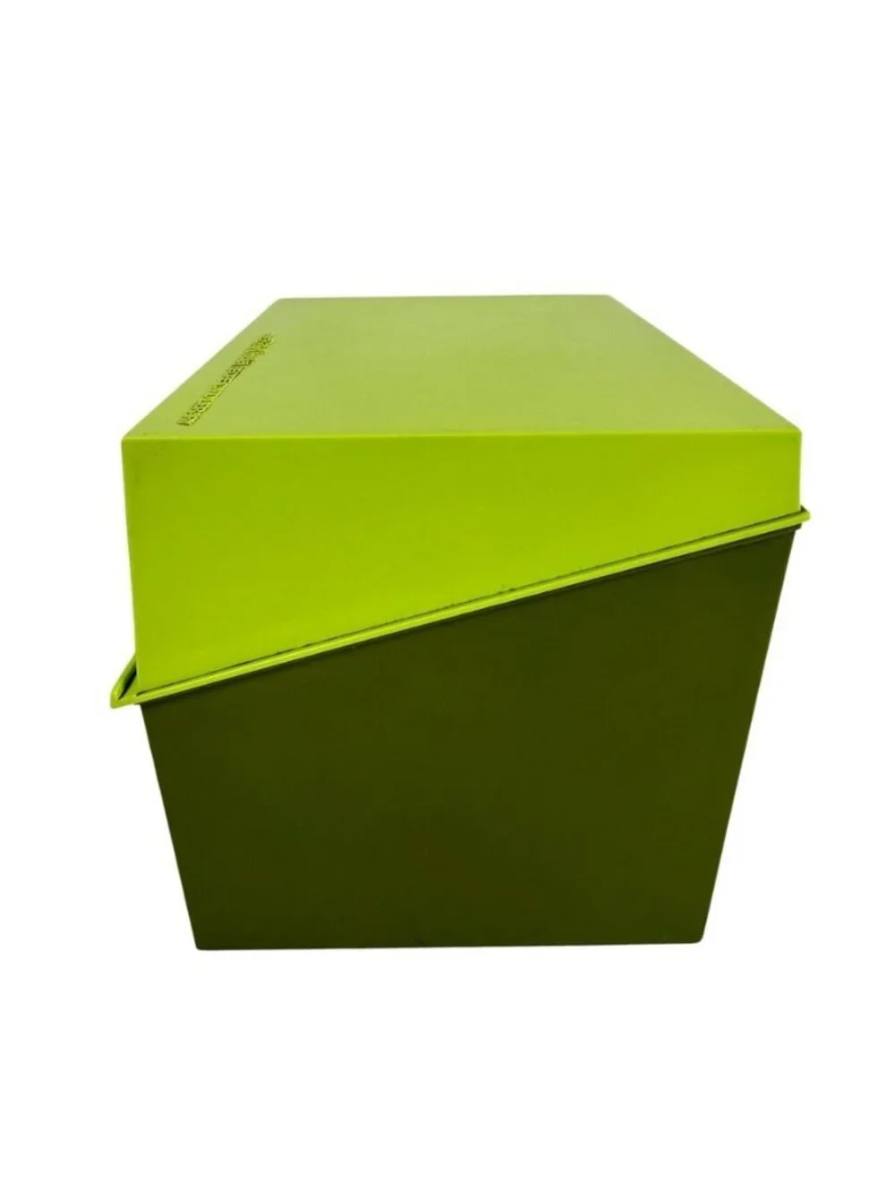 Vintage 1971 Betty Crocker Recipe Card Library Two Tone  Avocado Green Box